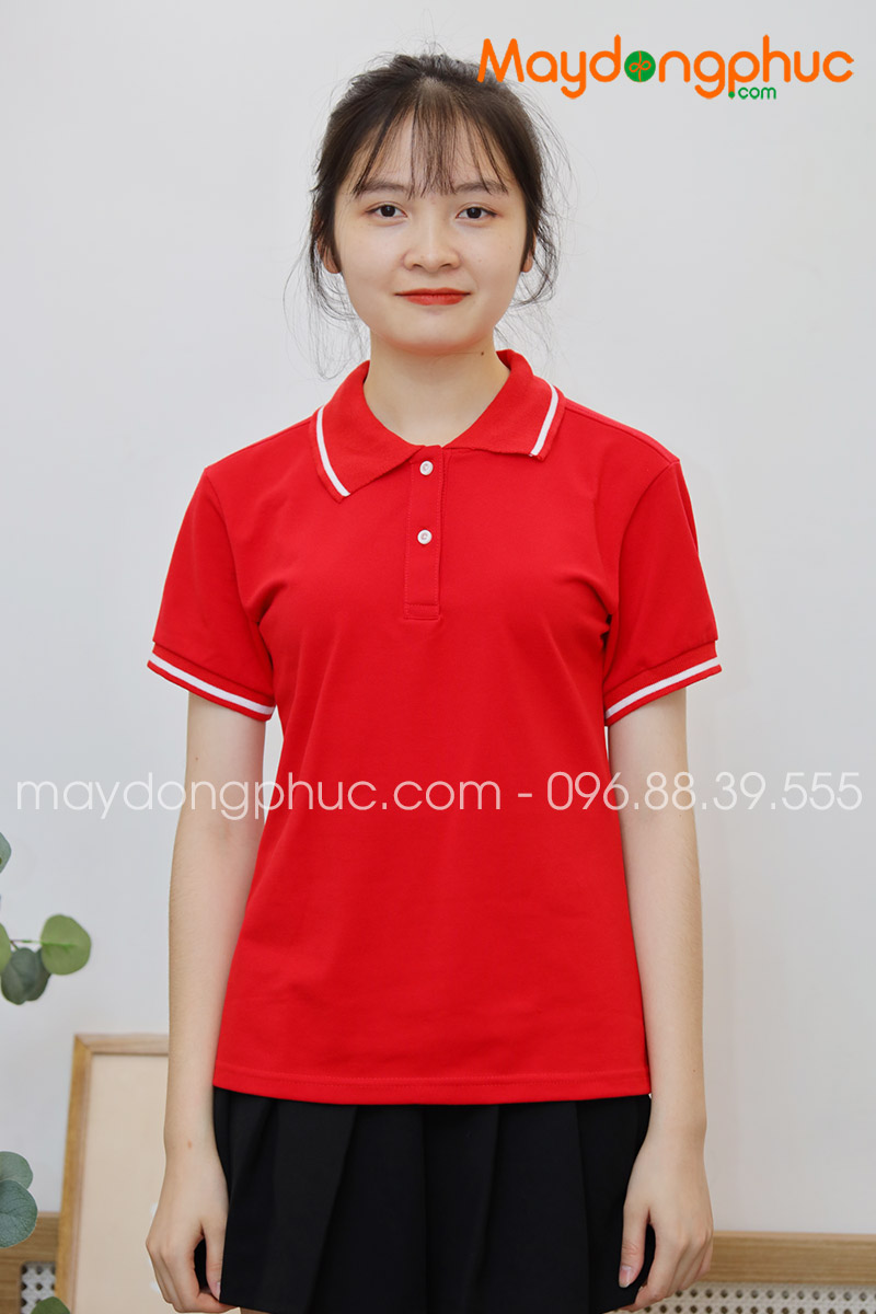 Áo phông polo màu đỏ | Ao phong