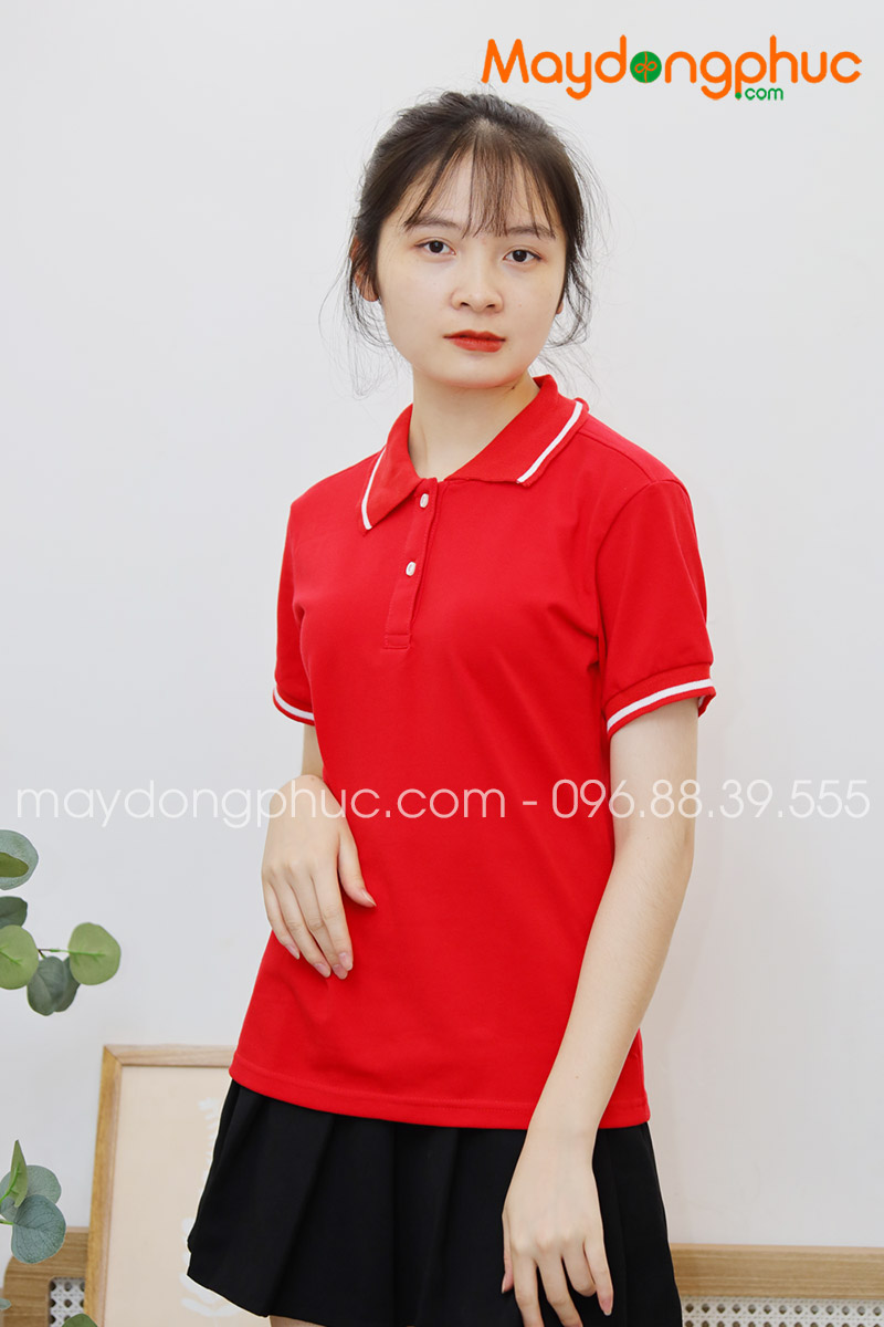 Áo phông polo màu đỏ | Ao phong
