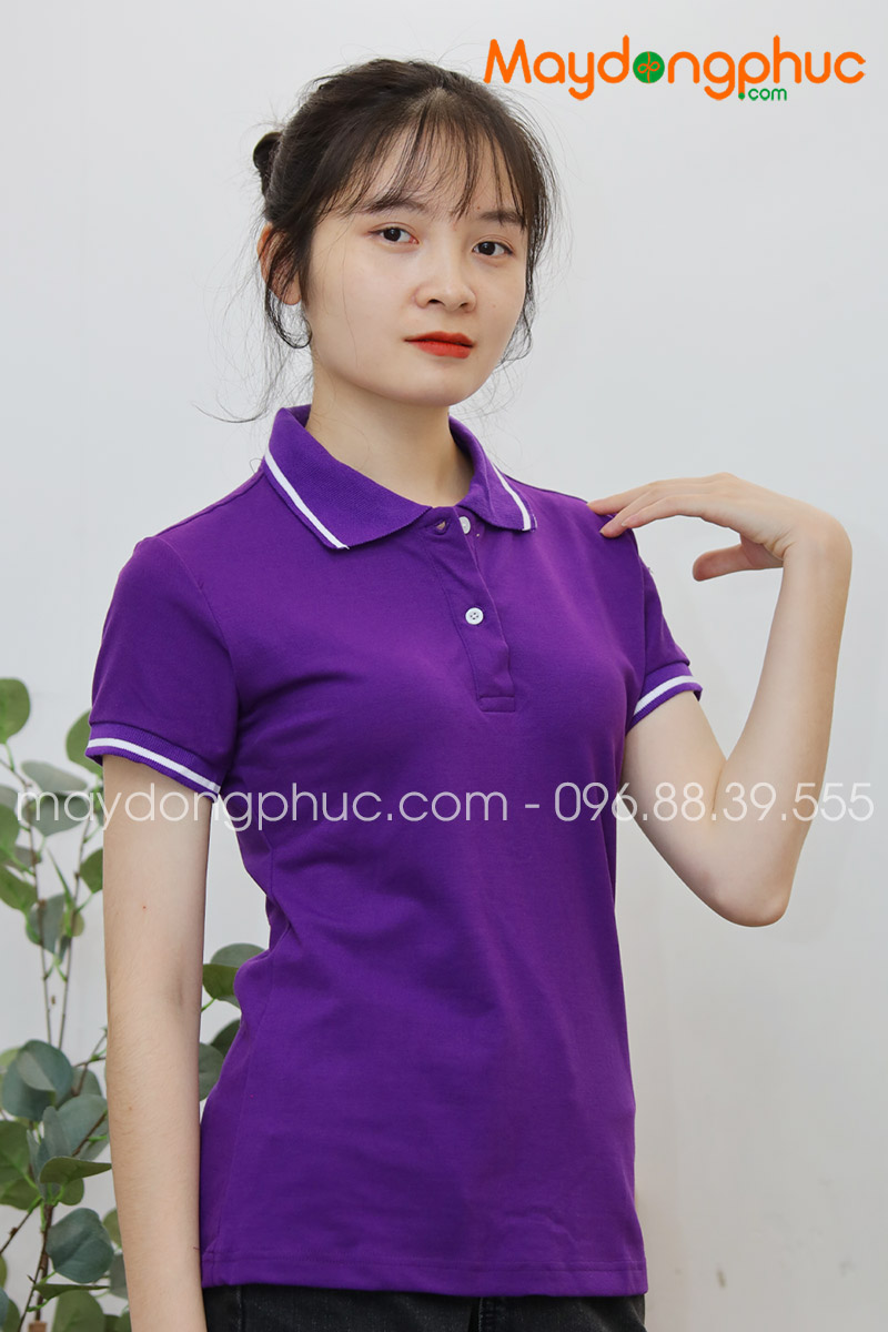 Áo phông polo màu tím | Ao phong