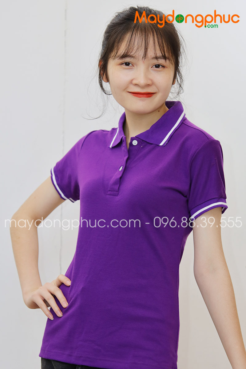 Áo phông polo màu tím | Ao phong