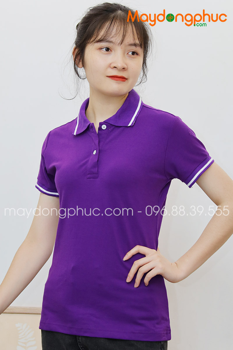 Áo phông polo màu tím | Ao phong