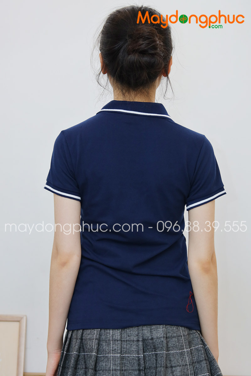 Áo phông polo màu xanh đen | Ao phong