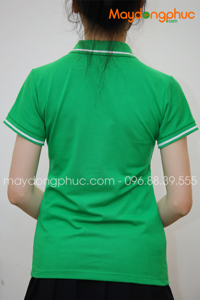 ​Áo phông polo màu xanh lá | Ao phong