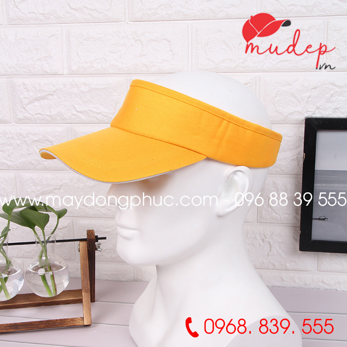 Mũ lưỡi trai nửa đầu màu vàng | Mu luoi trai