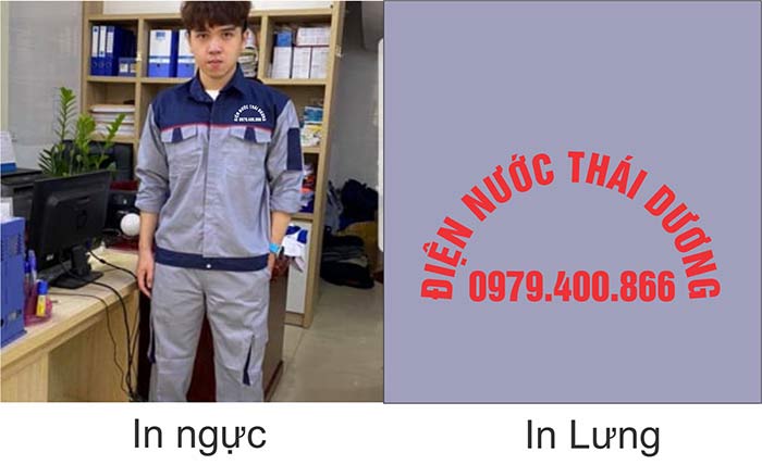 May áo đồng phục bảo hộ điện nước Thái Dương | May ao bao ho dong phuc