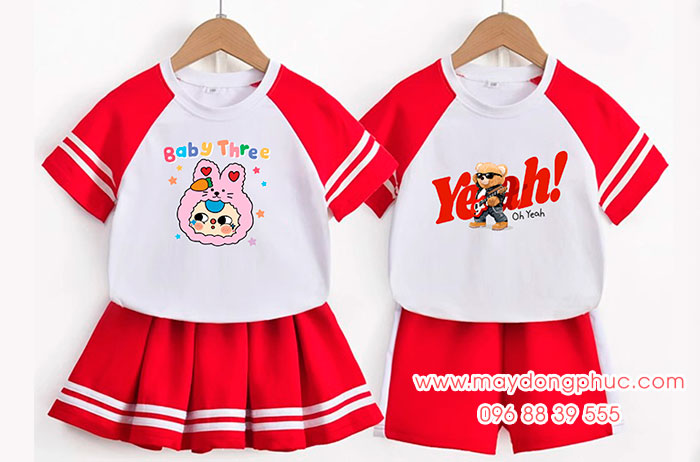 May áo thun trẻ em Baby three | May ao thun tre em