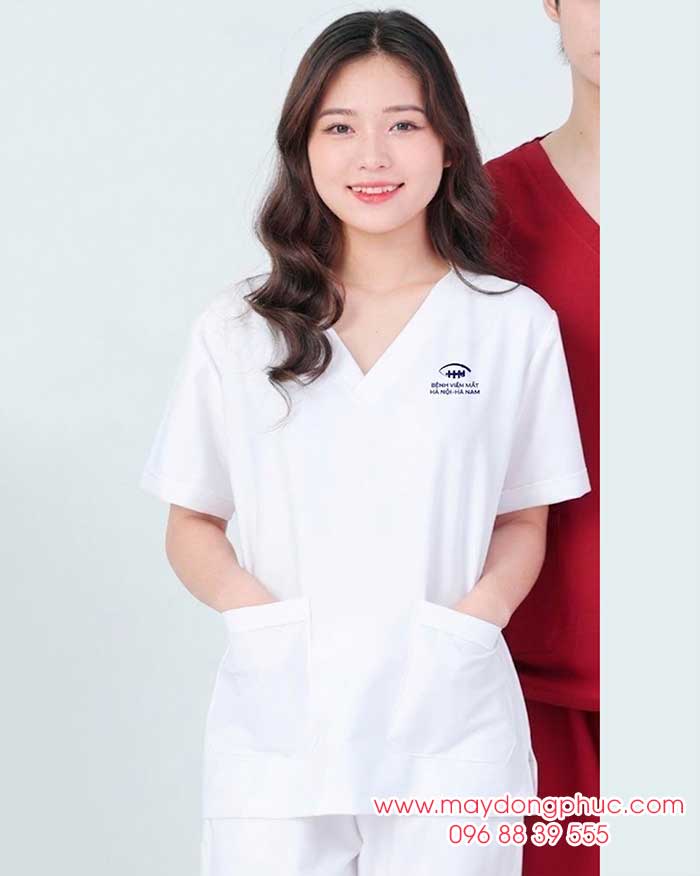 May đồng phục y tế Bệnh viện Mắt Hà Nội - Hà Nam | May dong phuc y te