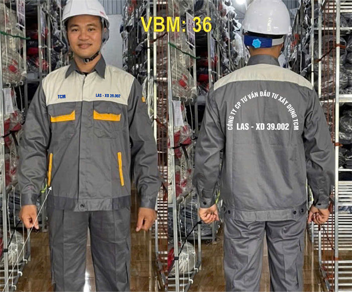 May  đồng phục bảo hộ Công ty CP tư vấn đầu tư xây dựng TCM | May dong phuc bao ho