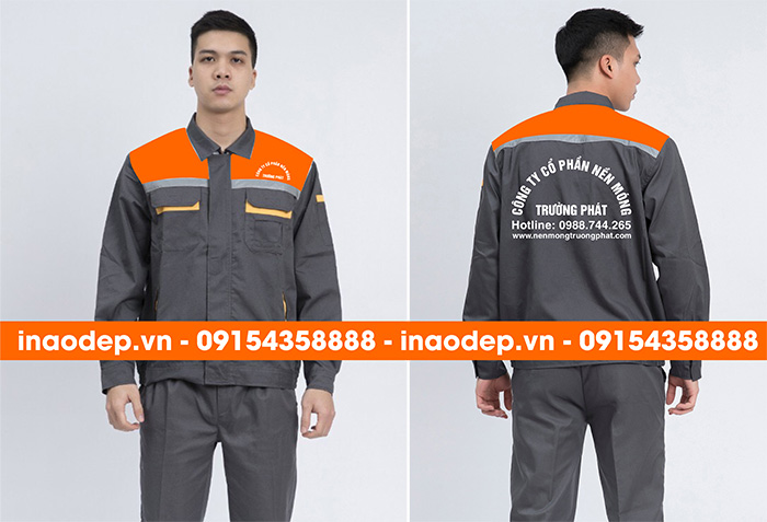May đồng phục bảo hộ Công ty Cổ phần nền móng Trường Phát | May dong phuc bao ho