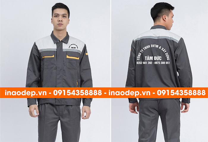 May đồng phục bảo hộ Công ty TNHH DVTM & Xây dựng Tâm Đức | May dong phuc bao ho