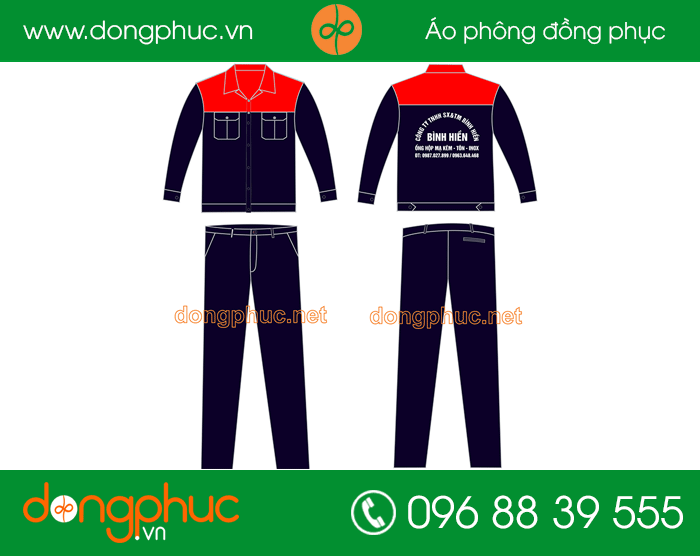 May đồng phục bảo hộ công ty TNHH Bình Hiền | May dong phuc bao ho