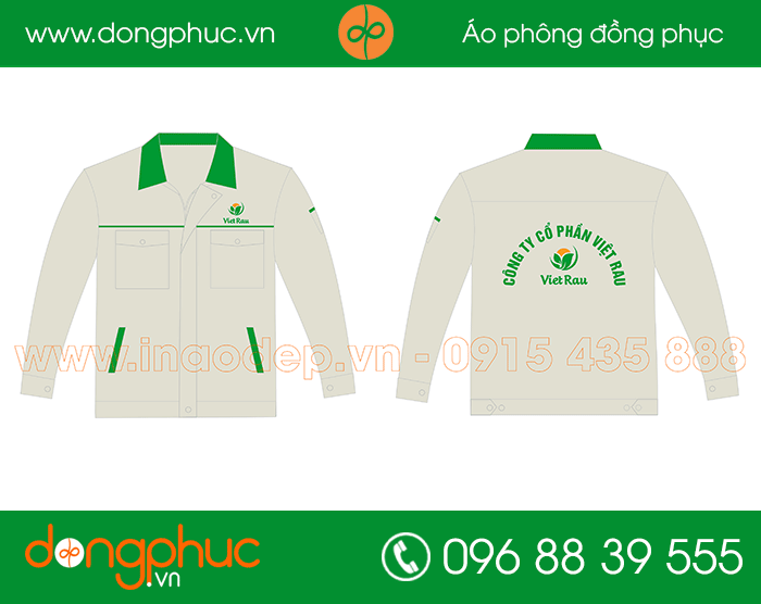 May đồng phục bảo hộ công ty Việt Rau | May dong phuc bao ho