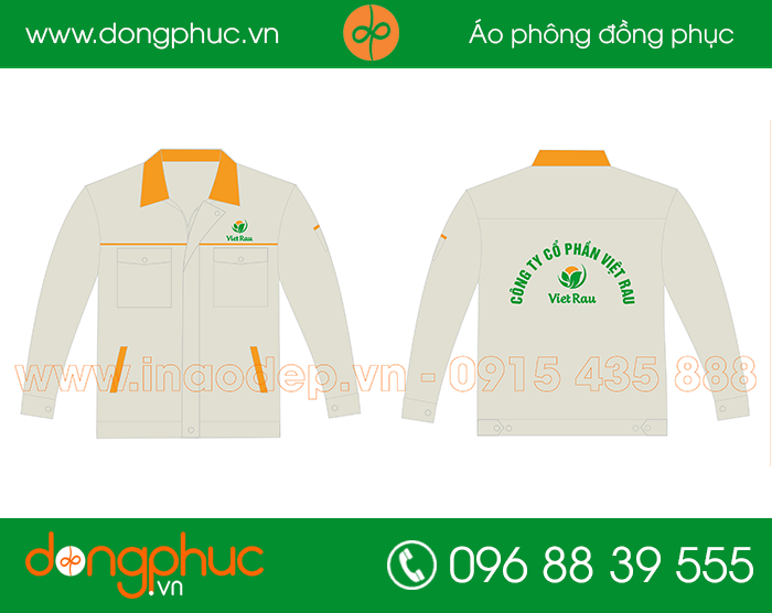 May đồng phục bảo hộ công ty Việt Rau | May dong phuc bao ho