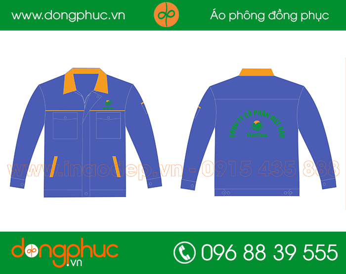 May đồng phục bảo hộ công ty Việt Rau | May dong phuc bao ho