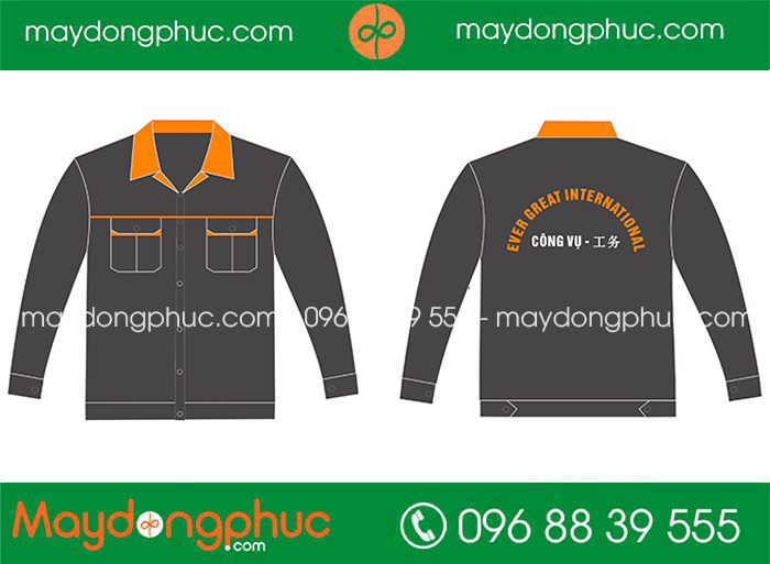 May áo bảo hộ Công vụ Ever Great International | May dong phuc bao ho