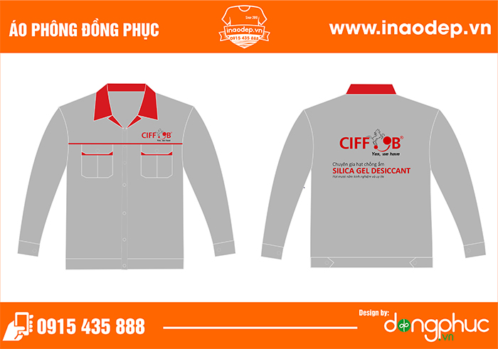 May áo bảo hộ Công ty CIFFOB | May dong phuc bao ho