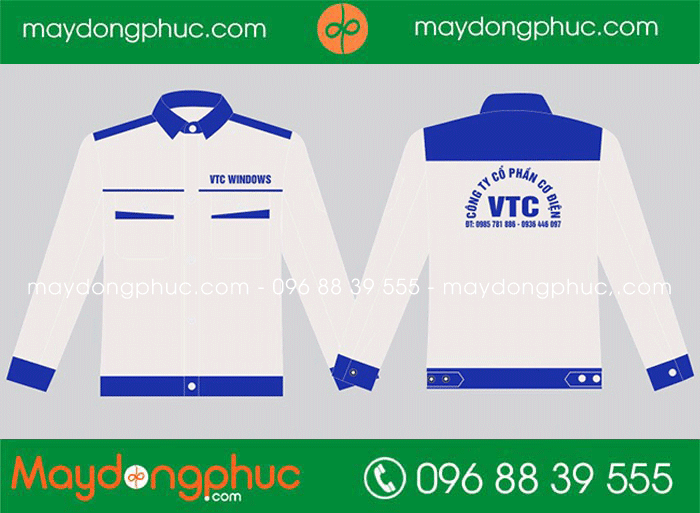 May áo bảo hộ Công ty cổ phần cơ điện VTC | May dong phuc bao ho