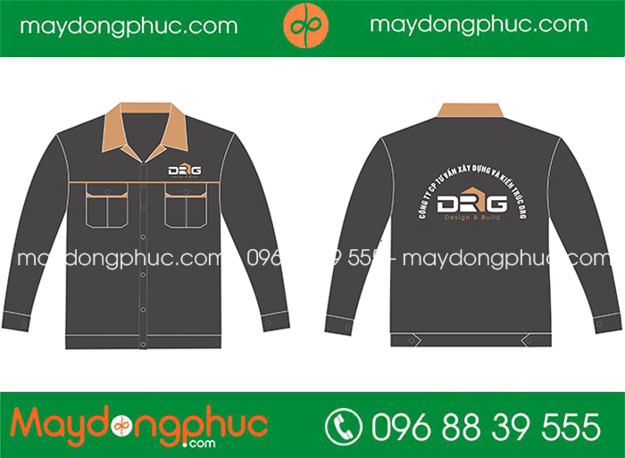 May áo bảo hộ Công ty CP tư vấn xây dựng và kiến trúc DRG | May dong phuc bao ho