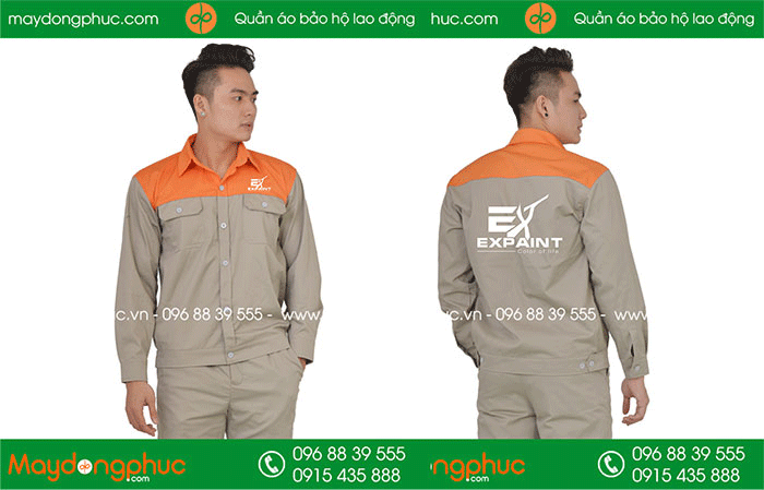 May áo bảo hộ Công ty Expaint | May dong phuc bao ho
