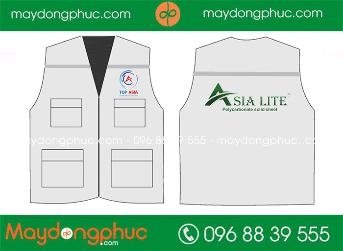 May áo gile Công ty Asia Lite | May ao gile dong phuc