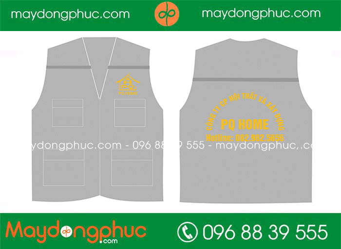 May áo gile Công ty CP nội thất và xây dựng PQ Home | May ao gile dong phuc