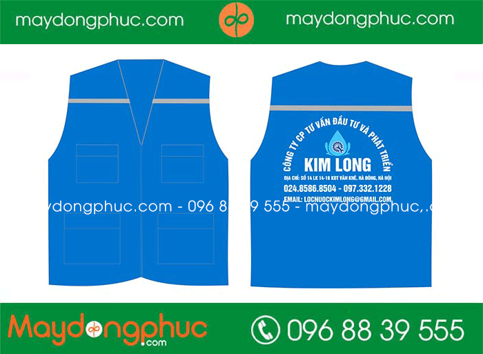 May áo gile Công ty CP tư vấn đầu tư và phát triển Kim Long | May ao gile dong phuc