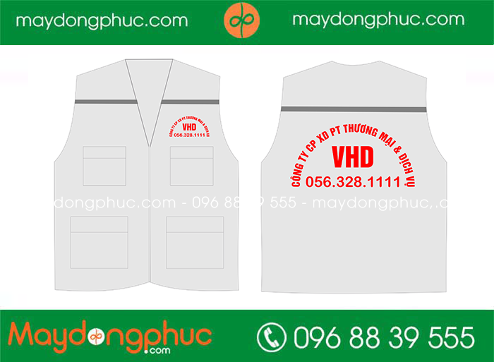 May áo gile Công ty CP XD PT thương mại & dịch vụ VHD | May ao gile dong phuc