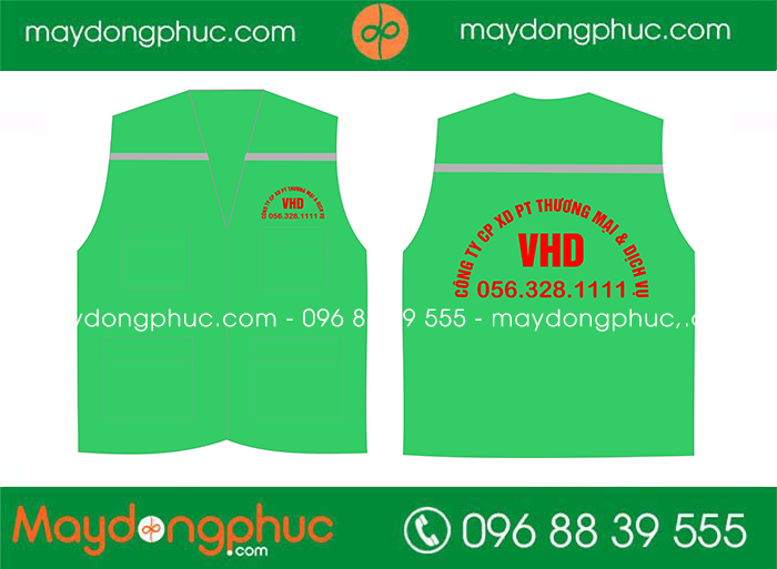 May áo gile Công ty CP XD PT thương mại & dịch vụ VHD | May ao gile dong phuc