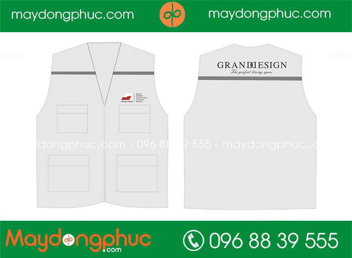 May áo gile Công ty Grand Design | May ao gile dong phuc