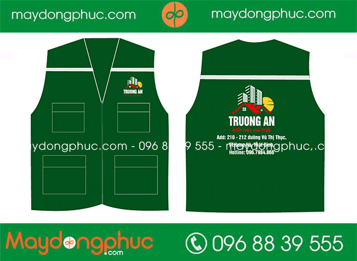 May áo gile Công ty kiến trúc nội thất Trương An | May ao gile dong phuc