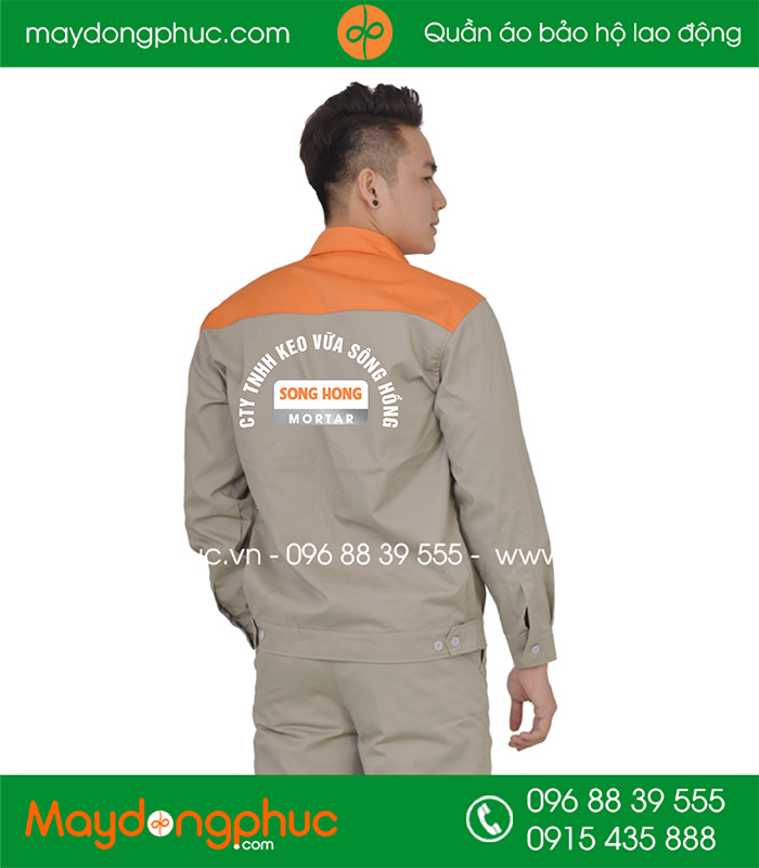 May đồng phục bảo hộ Công ty TNHH Keo Vữa Sông Hồng | May dong phuc bao ho