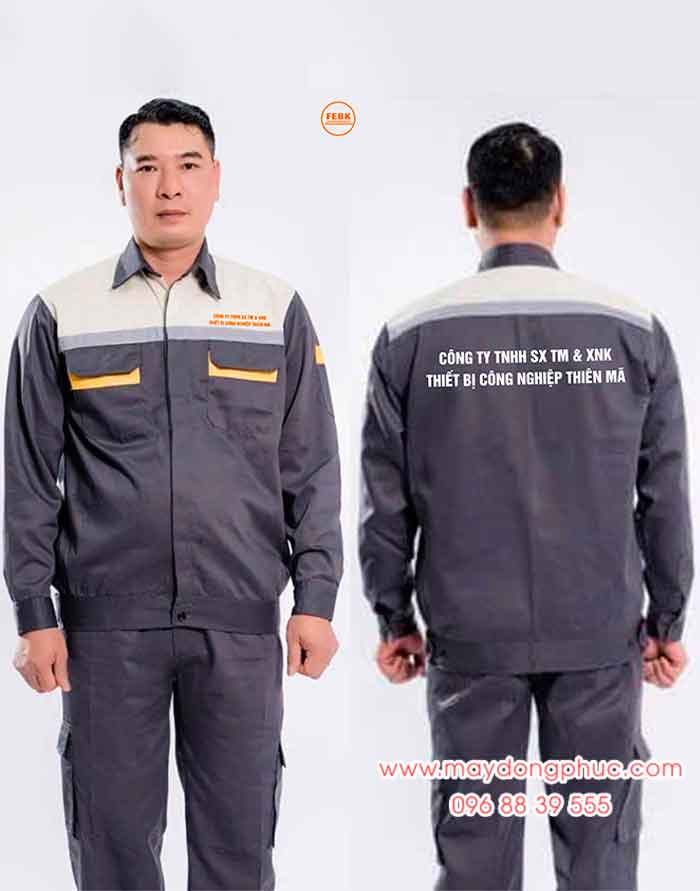 May đồng phục bảo hộ Công ty TNHH SX TM&XNK Thiết bị công nghiệp Thiên Mã | May dong phuc bao ho