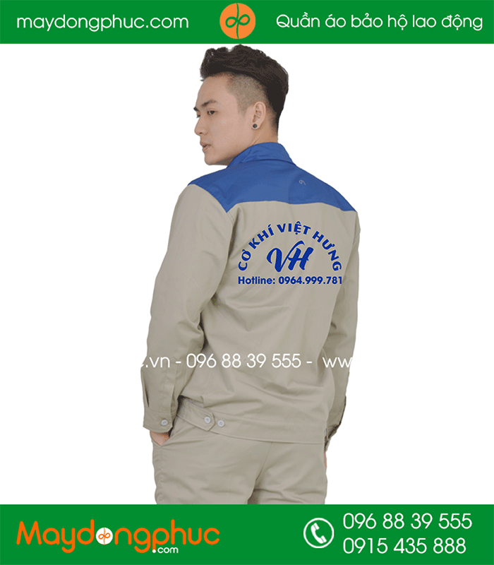 May đồng phục bảo hộ Cơ khí Việt Hưng | May dong phuc bao ho