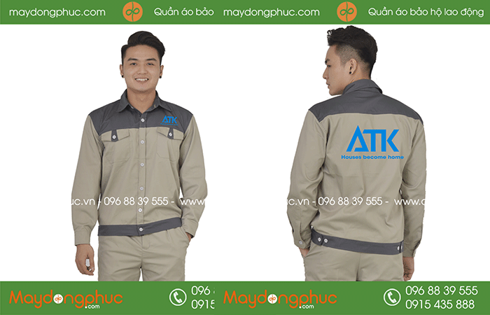May đồng phục bảo hộ Công ty ATK | May dong phuc bao ho