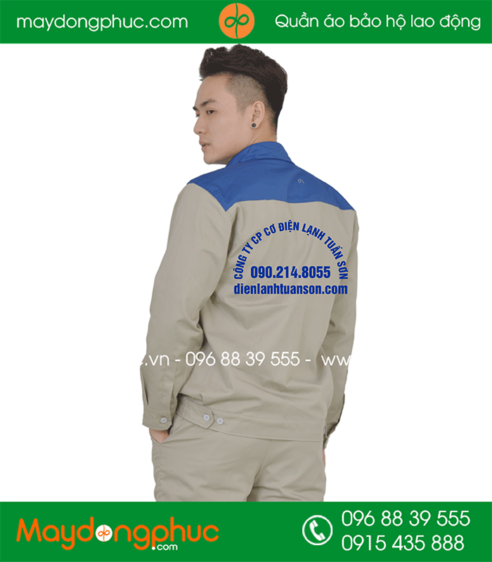 May đồng phục bảo Công ty CP cơ điện lạnh Tuấn Sơn | May dong phuc bao ho