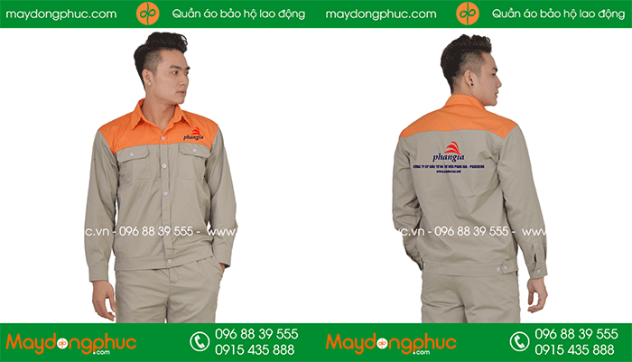 May đồng phục bảo hộ Công ty CP đầu tư và tư vấn Phan Gia | May dong phuc bao ho