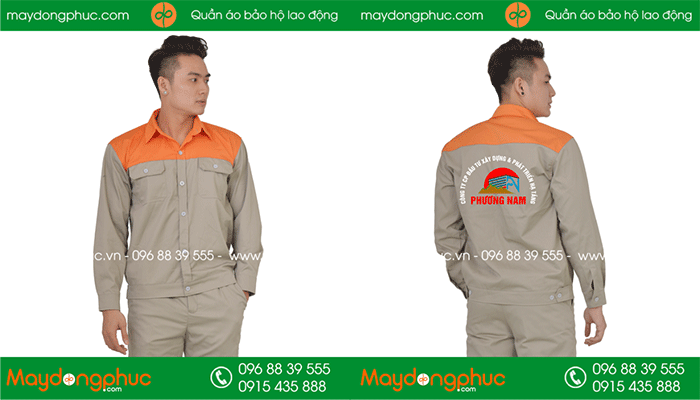 May đồng phục bảo hộ Công ty CP đầu tư xây dựng và phát triển hạ tầng Phương Nam | May dong phuc bao ho