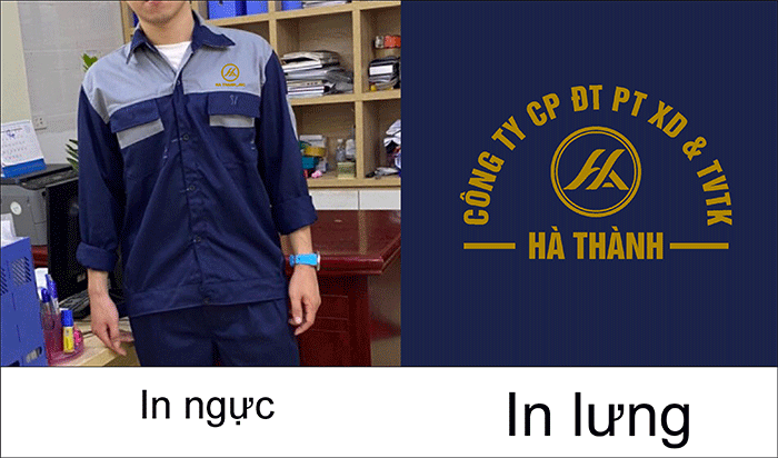 May đồng phục bảo hộ Công ty CP ĐT PTXD & TVK Hà Thành | May dong phuc bao ho