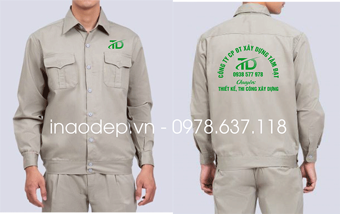 May đồng phục bảo hộ Công ty CP ĐT xây dựng Tâm Đạt | May dong phuc bao ho