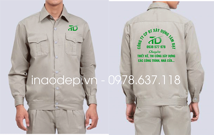 May đồng phục bảo hộ Công ty CP ĐT xây dựng Tâm Đạt | May dong phuc bao ho