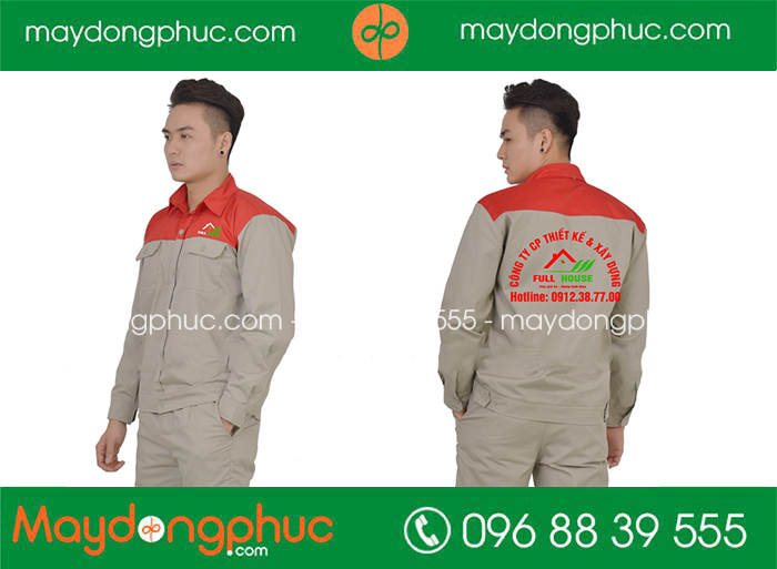 May đồng phục bảo hộ Công ty CP Thiết kế & xây dựng Full House | May dong phuc bao ho