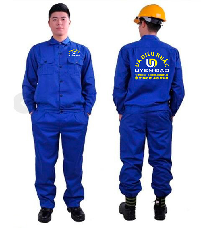 May đồng phục bảo hộ Công ty Đá điêu khắc Uyên Đạo | May dong phuc bao ho