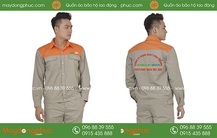 May đồng phục bảo hộ Công ty kiểm soát côn trùng Xuyên Việt Group | May dong phuc bao ho