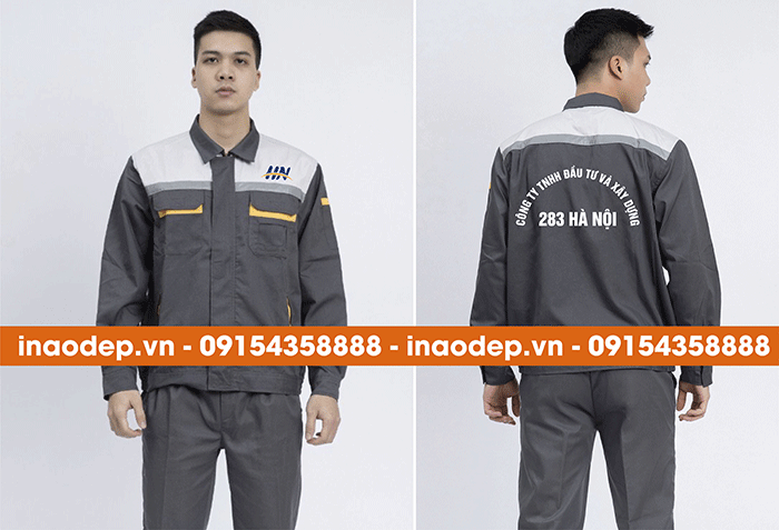 May đồng phục bảo hộ Công ty TNHH đầu tư và xây dựng 283 Hà Nội | May dong phuc bao ho