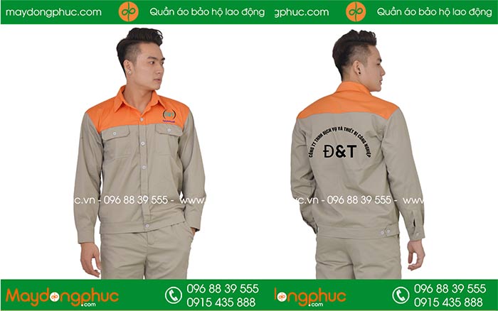 May đồng phục bảo hộ Công ty TNHH dịch vụ và thiết bị công nghiệp Đ&T | May dong phuc bao ho