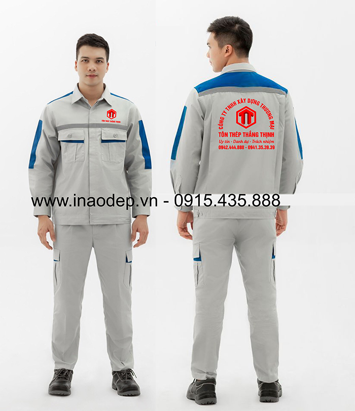 May đồng phục bảo hộ Công ty TNHH xây dựng thương mại Tôn thép Thắng Thịnh | May dong phuc bao ho