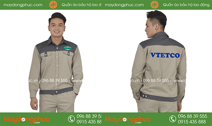 May đồng phục bảo hộ Công ty VTETCO | May dong phuc bao ho