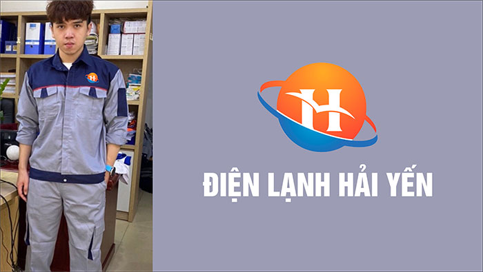 May đồng phục bảo hộ Điện lạnh Hải Yến | May dong phuc bao ho