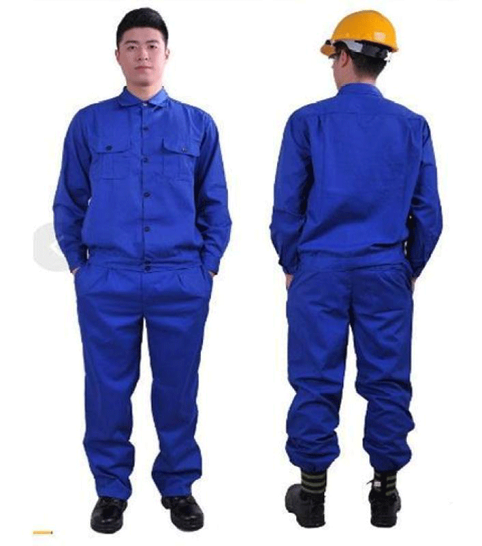 May đồng phục bảo hộ màu xanh dương | May dong phuc bao ho