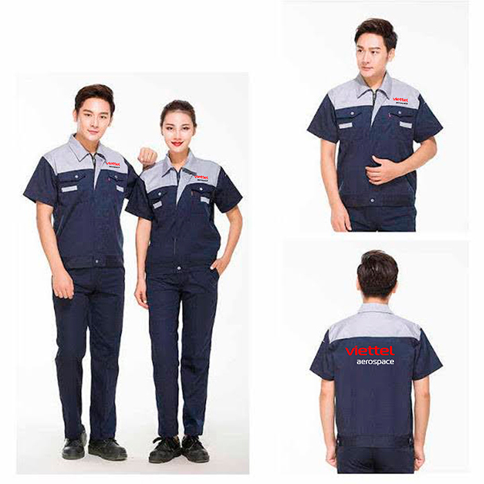 May đồng phục bảo hộ Viettel Aerospace | May dong phuc bao ho